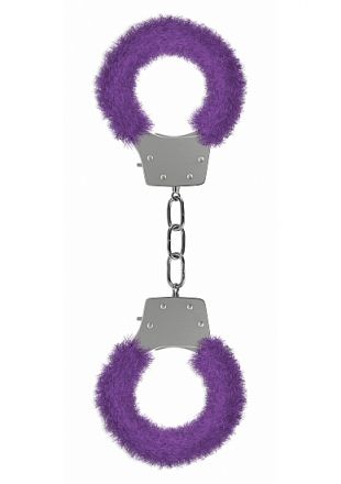 Пушистые наручники Pleasure Handcuffs Furry Purple