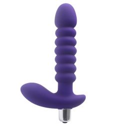 Фиолетовый анальный вибростимулятор Anal Pleasure #188011
