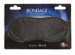 Черная маска на глаза Love Mask