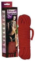 Красная веревка для бондажа Shibaki Bondage
