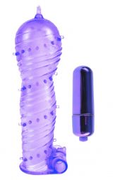 Фиолетовая вибронасадка Classix с вибрацией
