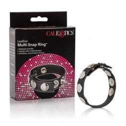 Эрекционное кольцо Leather Multi-Snap Ring