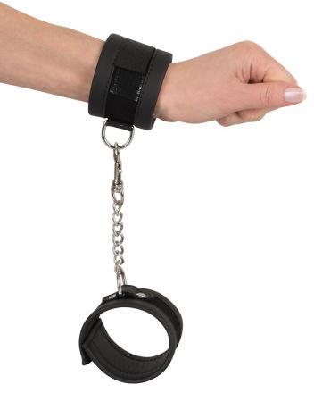 Черные наручники Vegan Fetish