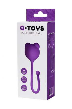 Фиолетовый вагинальный шарик A-Toys #764014
