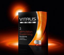 Презервативы VITALIS Premium Stimulation &amp; Warming №3