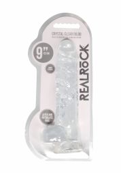 Прозрачный фаллоимитатор Realrock Crystal Clear 25 см