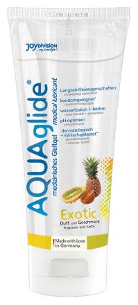 Оральная смазка AQUAglide 100 мл со вкусом экзотических фруктов